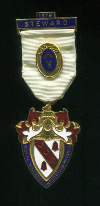 Медаль Королевского масонского института для девочек. STEWARD. Англия 1979г