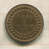 5 сантимов. Тунис 1891г