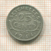 25 центов. Сейшеллы 1944г