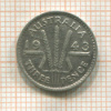 3 пенса. Австралия 1943г