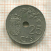 25 сантимов. Испания 1937г