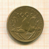 100 франков. Французская Полинезия 1992г