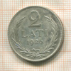2 лата. Латвия 1926г