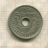 5 сантимов. Тунис 1919г