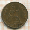 1 пенни. Англия 1939г