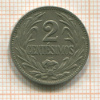 2 сантима. Уругвай 1924г
