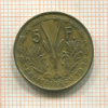5 франков. Французское Того 1956г