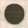1 геллер. Австрия 1788г