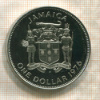 1 доллар. Ямайка. ПРУФ 1976г