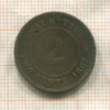 2 цента. Маврикий 1897г