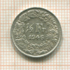 1/2 франка. Швейцария 1946г
