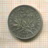 50 сантимов. Франция 1919г
