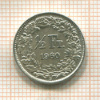 1/2 франка. Швейцария 1960г