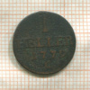 1 геллер. Саксония 1779г