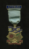 Медаль Королевского масонского благотворительного института для мальчиков. STEWARD. Англия 1997г