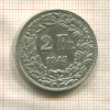 2 франка. Швейцария 1943г