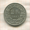 2 франка. Швейцария 1957г