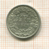 1/2 франка. Швейцария 1963г