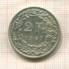2 франка. Швейцария 1967г