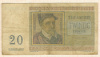 20 франков. Бельгия 1956г