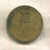 20 франков. Джибути 1977г