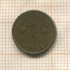 1 пенни. Финляндия 1924г