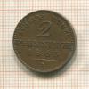 2 пфеннинга. Пруссия 1863г