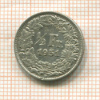 1/2 франка. Швейцария 1951г