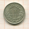 1 франк. Швейцария 1964г