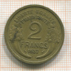 2 франка. Франция 1937г