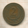 2 цента. Британские Карибы 1955г