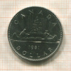 1 доллар. Канада 1981г