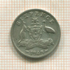6 пенсов. Австралия 1948г