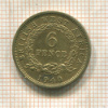 6 пенсов. Британская Западная Африка 1940г