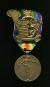 Памятная медаль участника I Мировой Войны. Бельгия