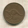 1 пенни. Австралия 1953г