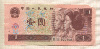 1 юань. Китай 1996г