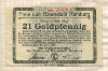 21 золотой пфенниг. Германия 1923г