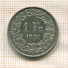 1 франк. Швейцария 1921г