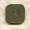1 цент. Малайя 1945г