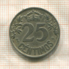 25 сантимов. Испания 1925г