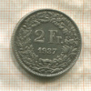 2 франка. Швейцария 1937г