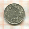 1 франк. Швейцария 1952г