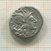 Денарий. Римская республика. M. Junius Silanus. 145 г. до н.э.