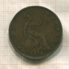 1 пенни. Великобритания 1875г