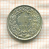 1 франк. Швейцария 1962г