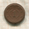 1 марка. Германия. Саксония (фарфор) 1921г