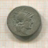 Денарий. Римская республика. M.Tullius. 120 г. до н.э.