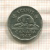 5 центов. Канада 1947г