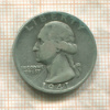 1/4 доллара. США 1941г